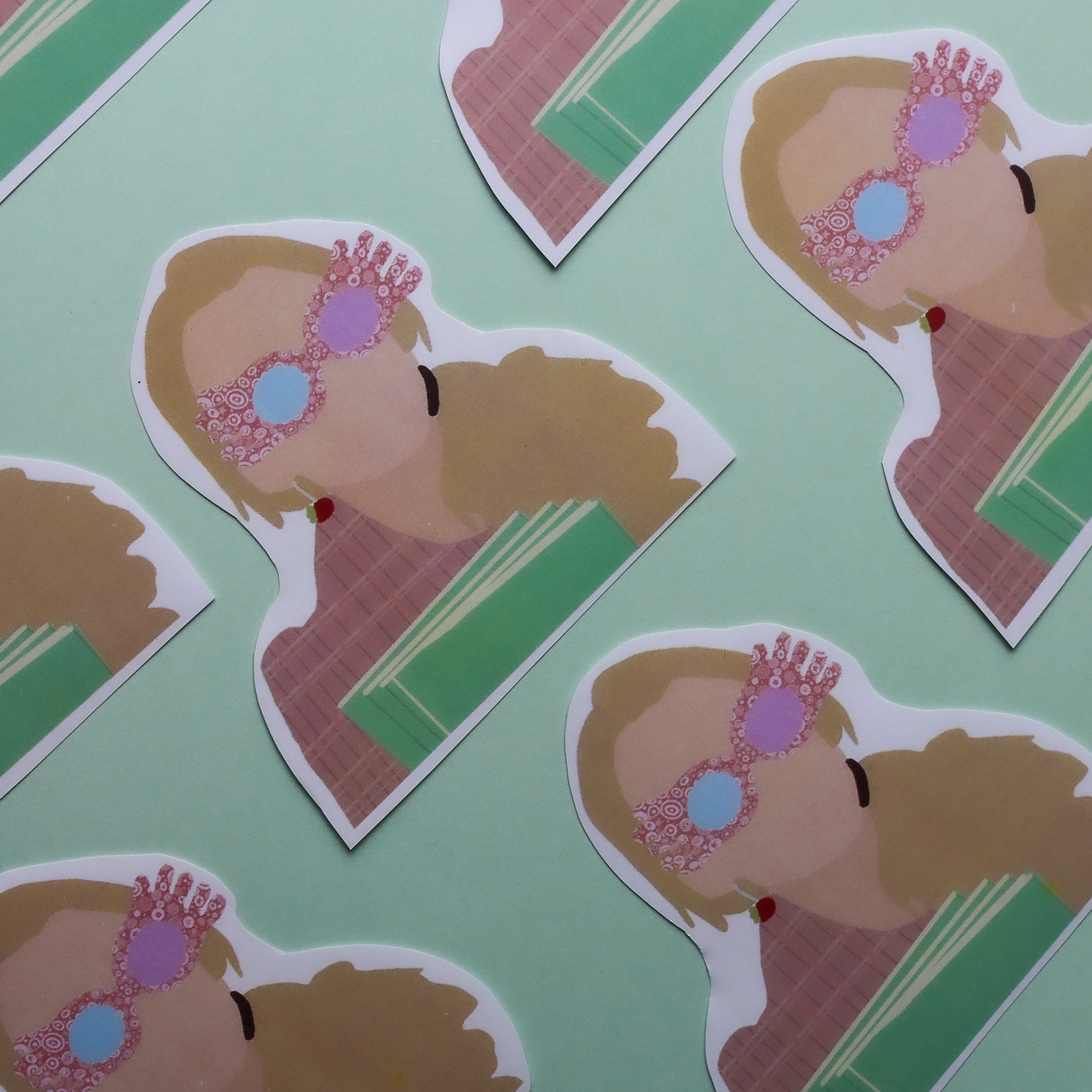 Luna Lovegood Stickers harry potter stickers Luna Lovegood Etsy