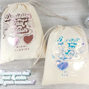 Custom Last Splash Bachelorette Bag | Tote Bag | Hangover Kit | Survival | Recovery Kit | Party Favor Gift | Party Decor | Beach | Mermaid