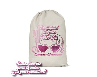 Custom Scottsdale Before the Veil Bachelorette Bag | Tote Bag | Hangover Kit | Survival Kit | Recovery Kit | Party Favor Gift | Party Decor