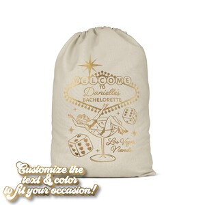Custom Las Vegas Bachelorette Bag | Tote Bag | Hangover Kit | Survival Kit | Recovery | Party Favor Gift | Party Decor | Casino | Gambling