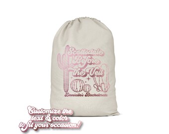 Custom Scottsdale Before the Veil Bachelorette Bag | Tote Bag | Hangover Kit | Survival Kit | Recovery Kit | Party Favor Gift | Party Decor