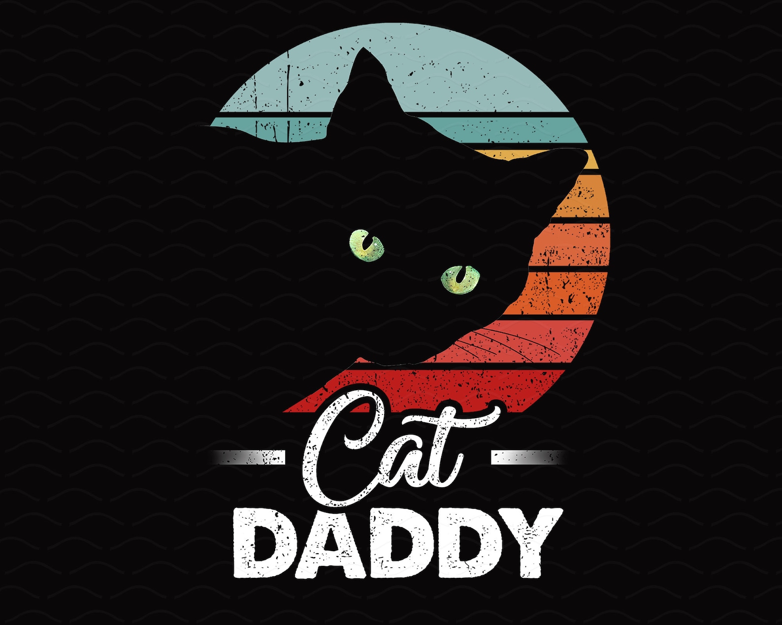 Cat Daddy Png Funny Cat Design Png Dad Birthday Gift Cat Etsy