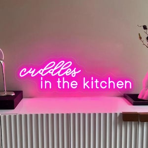 Cuddles in the Kitchen Led neon sign neon light Home decor Custom made neon light for bedroom decor livingroom wall art decor neon light