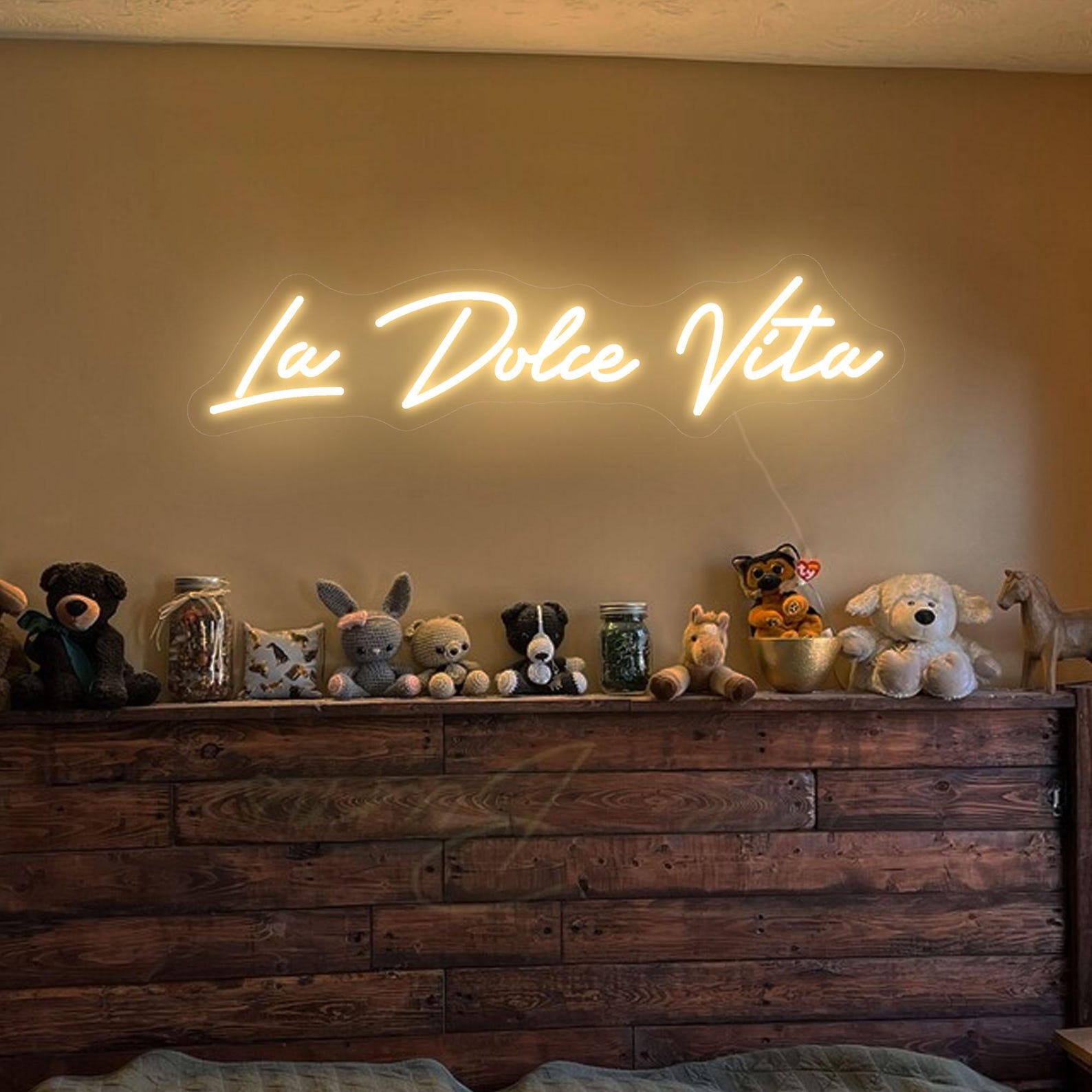 La Dolce Vita Neon Sign,led Neon Sign, La Dolce Vita Wall Decor, Neon ...