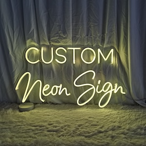 Custom Neon Sign Inspirational Quote Neon Sign Bedroom LED Neon Sign Custom Wedding neon sign