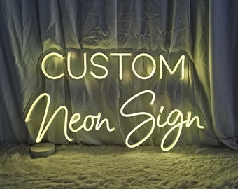 Custom Neon Sign Inspirational Quote Neon Sign Bedroom LED Neon Sign Custom Wedding neon sign