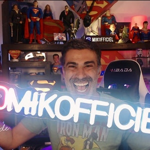 Custom youtube neon sign Custom twitch neon sign Neon youtuber light personalize youtuber neon sign Gamer gifts