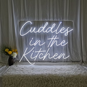 Cuddles in the Kitchen Led neon sign neon light Home decor Custom made neon light for bedroom decor livingroom wall art decor neon light