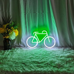 Bicycle neon sign, Bicycle led sign, Bicycle light sign, Bike neon sign, Cyclist neon sign, Bicycle lover gift, Neon sign wall decor