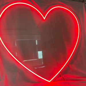 Herz Neon Leuchtreklame - Valentinstag Geschenk, Geschenk für Verliebte, Schlafsäle, Schlafzimmer, Hochzeitsgeschenk