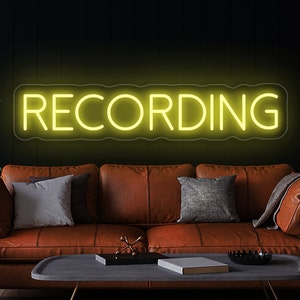 Recording LED neon sign, Recording led sign, Recording light sign, Recording studio light, Recording studio sign, Music studio lights