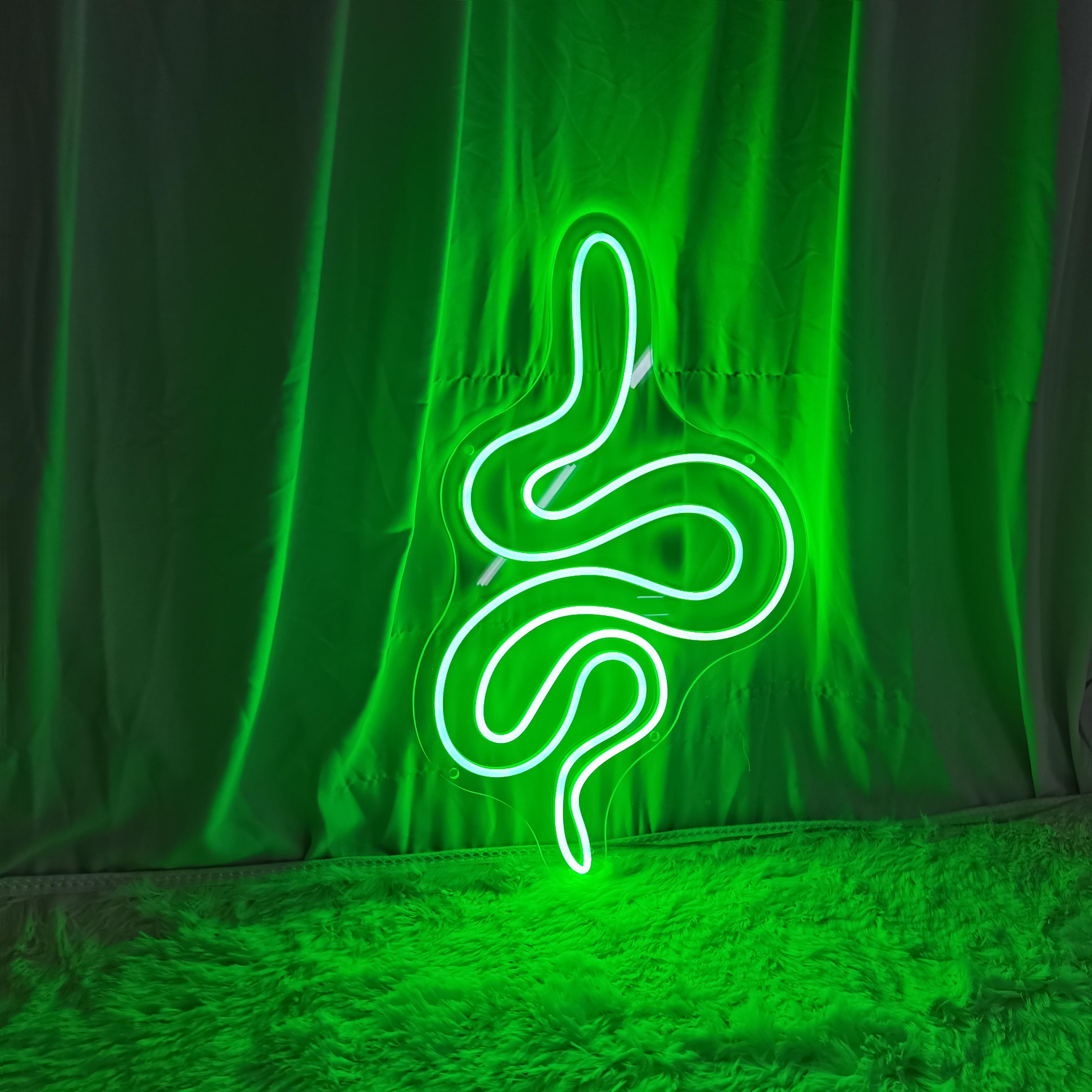 Led Snak Sign Snake Led Neon Sign Neon Light Home Decor Custom Made Neon Light for ...