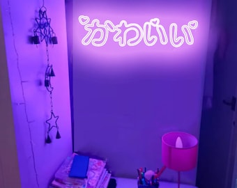 Custom Kawaii Style Anime Neon Sign for baby Girl Gift Birthday Home Room Bedroom Cute Neon Decoration Event Decor wall decor led neon sign