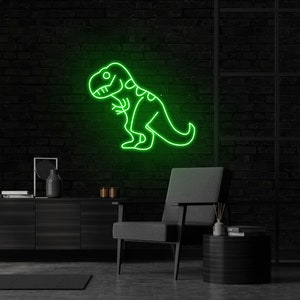 Dinosaur neon sign, Tyrannosaurus LED Neon Sign,kids room decor,kids neon,dinosaur wall art, dinosaur wall decor
