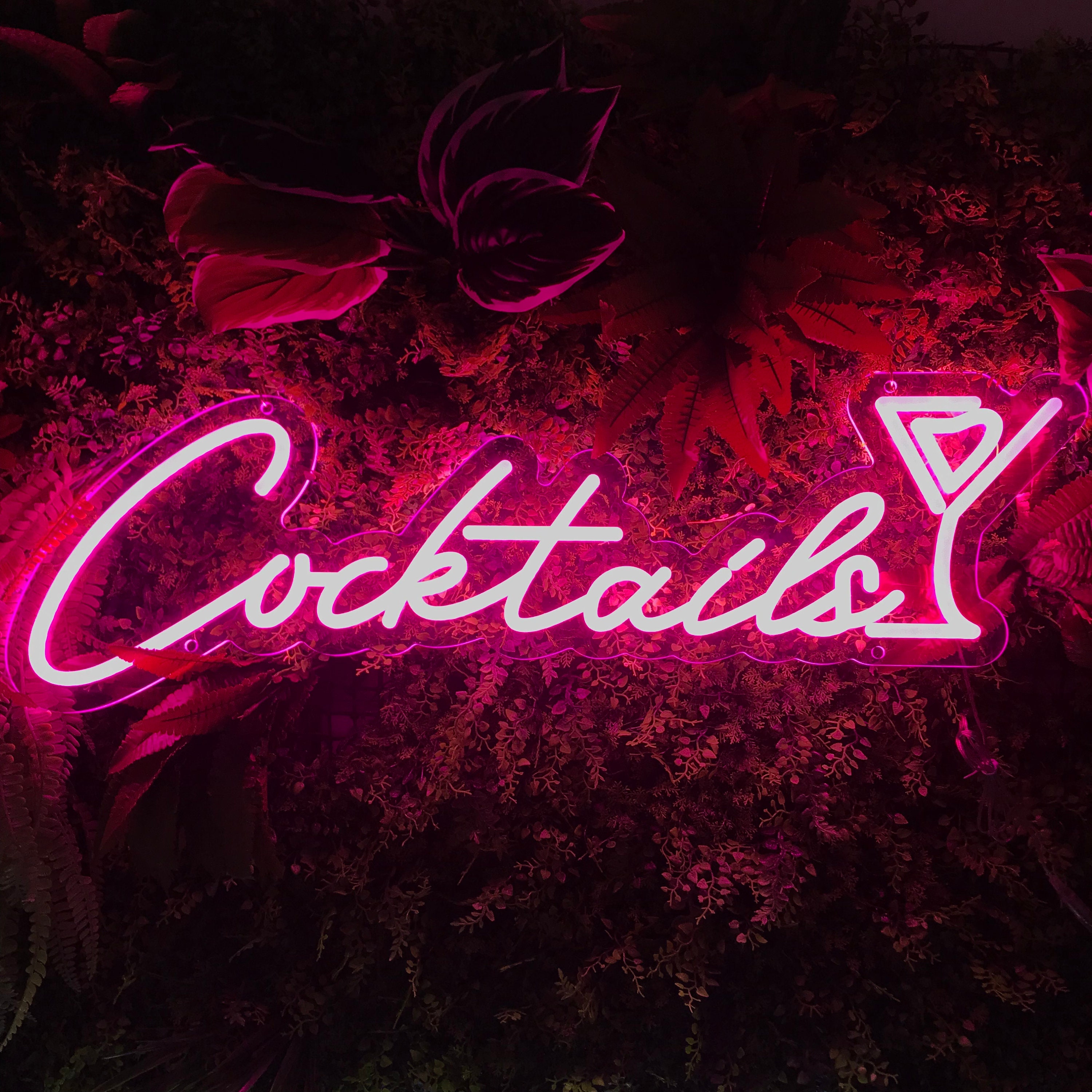 Cocktail Neon Sign Custom Neon Sign Bar Neon Sign Custom Bar Neon Sign ...