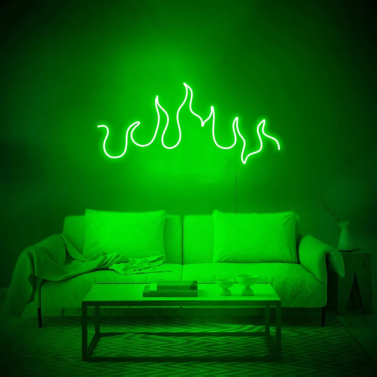 Fire Led Neon Sign Aesthetic Neon Light Home Decor Custom Made Etsy