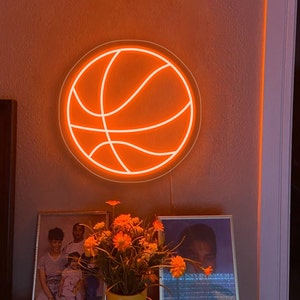 Basketball LED Neon Sign, Birthday Gift for Him, NBA Sport Lights, LED Sign for Home Bedroom Wall Decoration