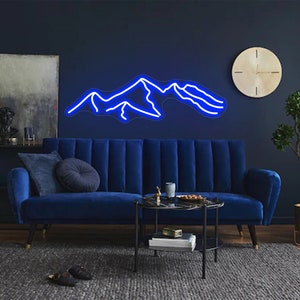 Mountains Led neon sign neon light Home decor Custom made neon light for bedroom decor livingroom wall art decor neon light