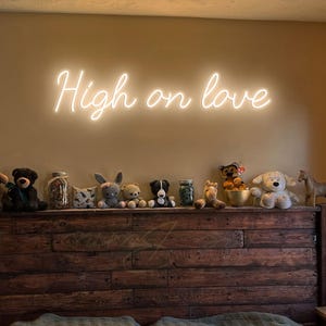 High On Love Led neon sign Wedding Party Neon Sign Neon Sign Custom Wall Decor Home decor