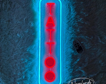 Tattoo-LED-Leuchtreklame Ladenschild, Tattoo-Studio-Zeichen, Schönheitssalon-Zeichen, Store-Logo-Leuchtreklame, LED-Neonlicht