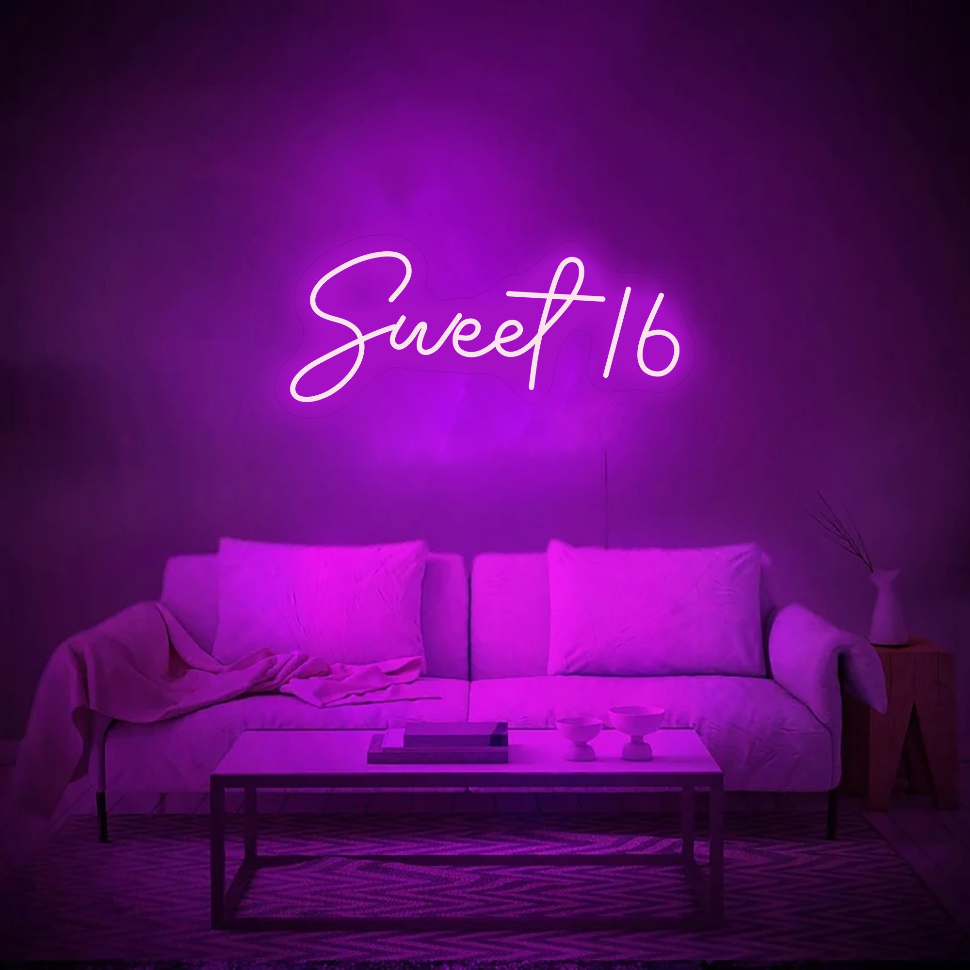 SYLHOME Home Sweet Home LED Neon Light Sign 15.8 X 11.5 USB Wall Decor  Sign Bedroom Living Room Kid's Room Family Birthday Party Housewarming