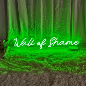 Wall of shame neon sign for bedroom neon sign living room decoration Bar neon sign Wedding Signs LED Gift Home Decor Lighting