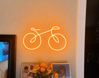 LED Fahrrad Neon Leuchtreklame, Fahrrad Wand Kunst Dekor