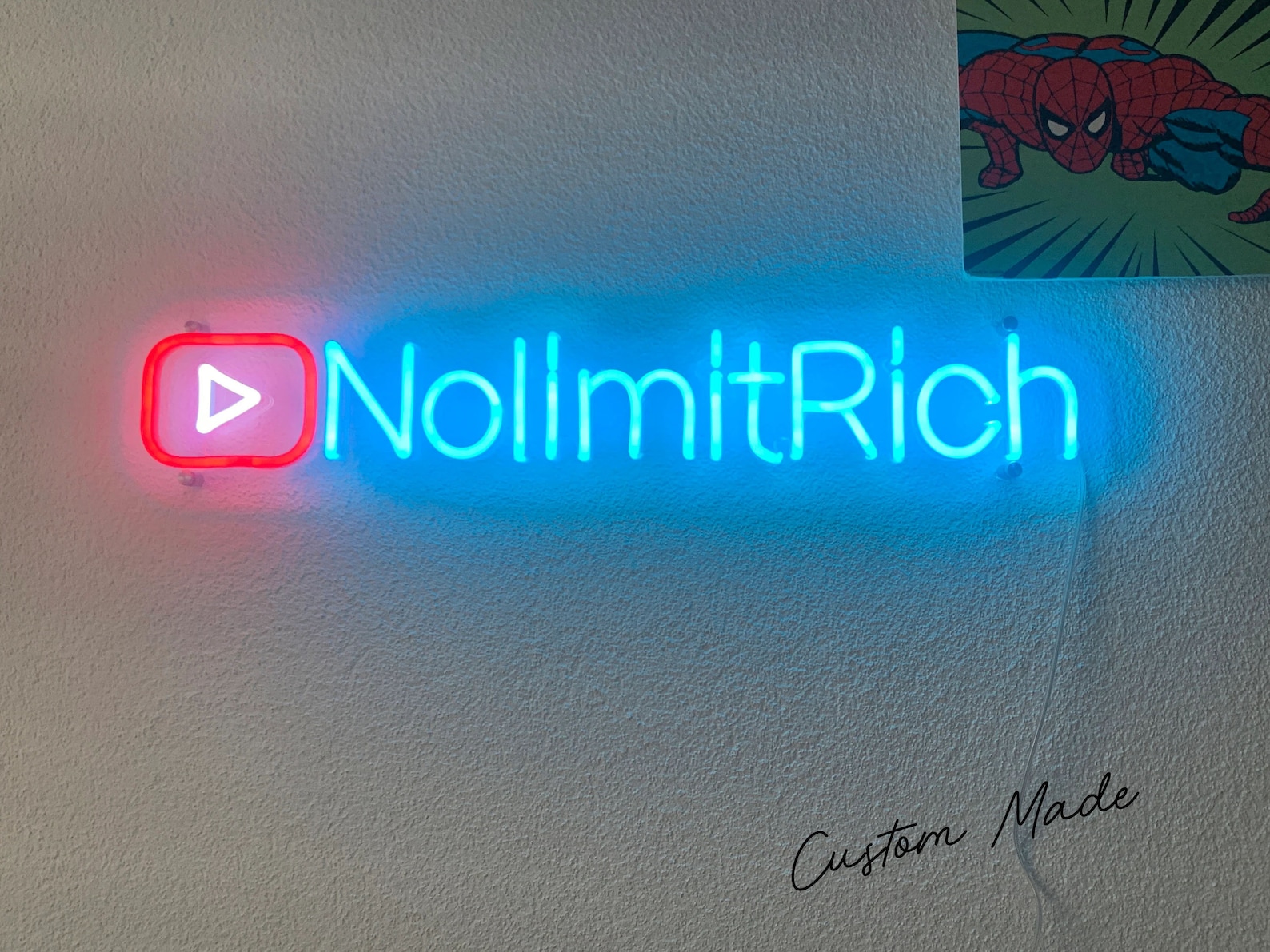 Custom Youtube Neon Sign Custom Twitch Neon Sign Neon Youtuber - Etsy