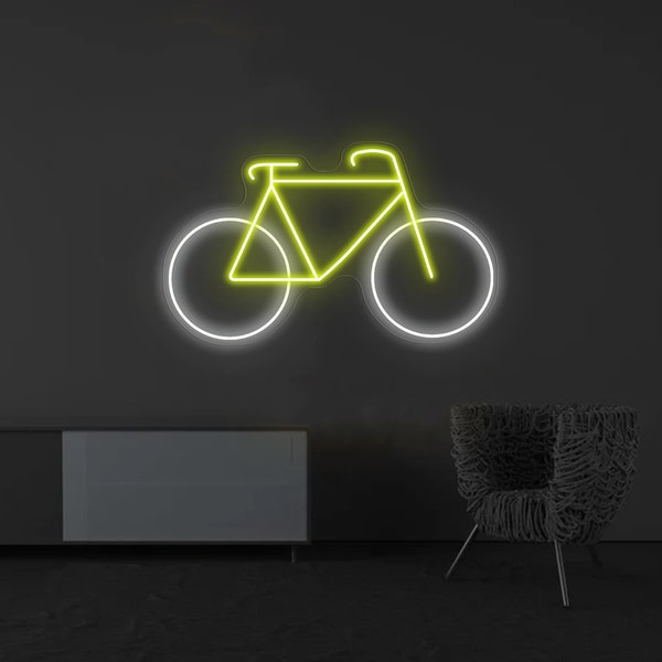 Bicycle neon sign, Bicycle led sign, Bicycle light sign, Bike neon sign, Cyclist neon sign, Bicycle lover gift, Neon sign wall decor