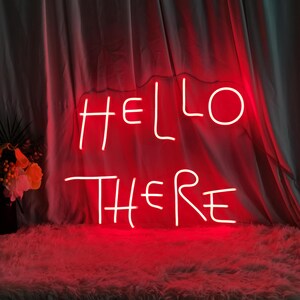 Led Hello There Neon Light / Led Hello There Neon Sign / Birthday Gift ...