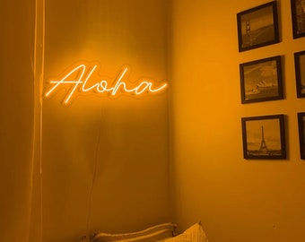 Aloha Neon Sign - Etsy