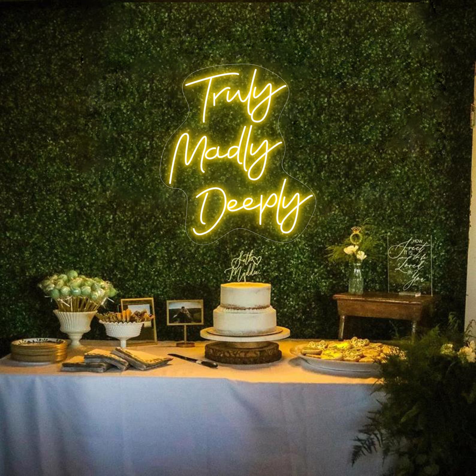 Image of Song Inspired Wedding Neon Sign