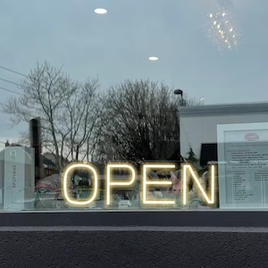 LED OPEN Neon Sign for Business Store Open Sign With Remote Controller, Open Sign Led Led Open Sign For Business open sign for boutique