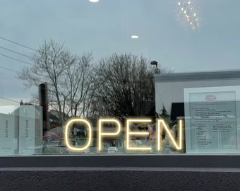 LED OPEN Neon Sign for Business Store Open Sign With Remote Controller, Open Sign Led Led Open Sign For Business open sign for boutique