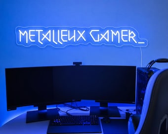 Custom Gamer Tag Neon Sign, LED Game Room Decor