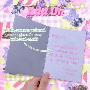 ADD ON | Füge deiner Karte eine personalisierte Nachricht hinzu! | Last-Minute-Geschenk, individuelles Geschenk, direkt an den Empfänger