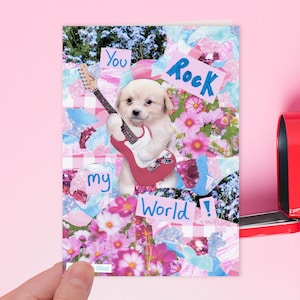 Du schaukelst meine Welt! | Dumme lustige meme Hundegeburtstags-Valentinsgrüße lieben Grußkarte