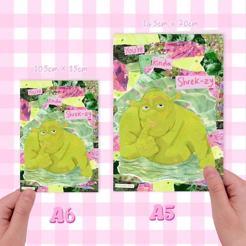 You're Kinda Shrek-zy Shrek | Birthday card, Anniversary Greetings Card, Valentines, Galentines image 5