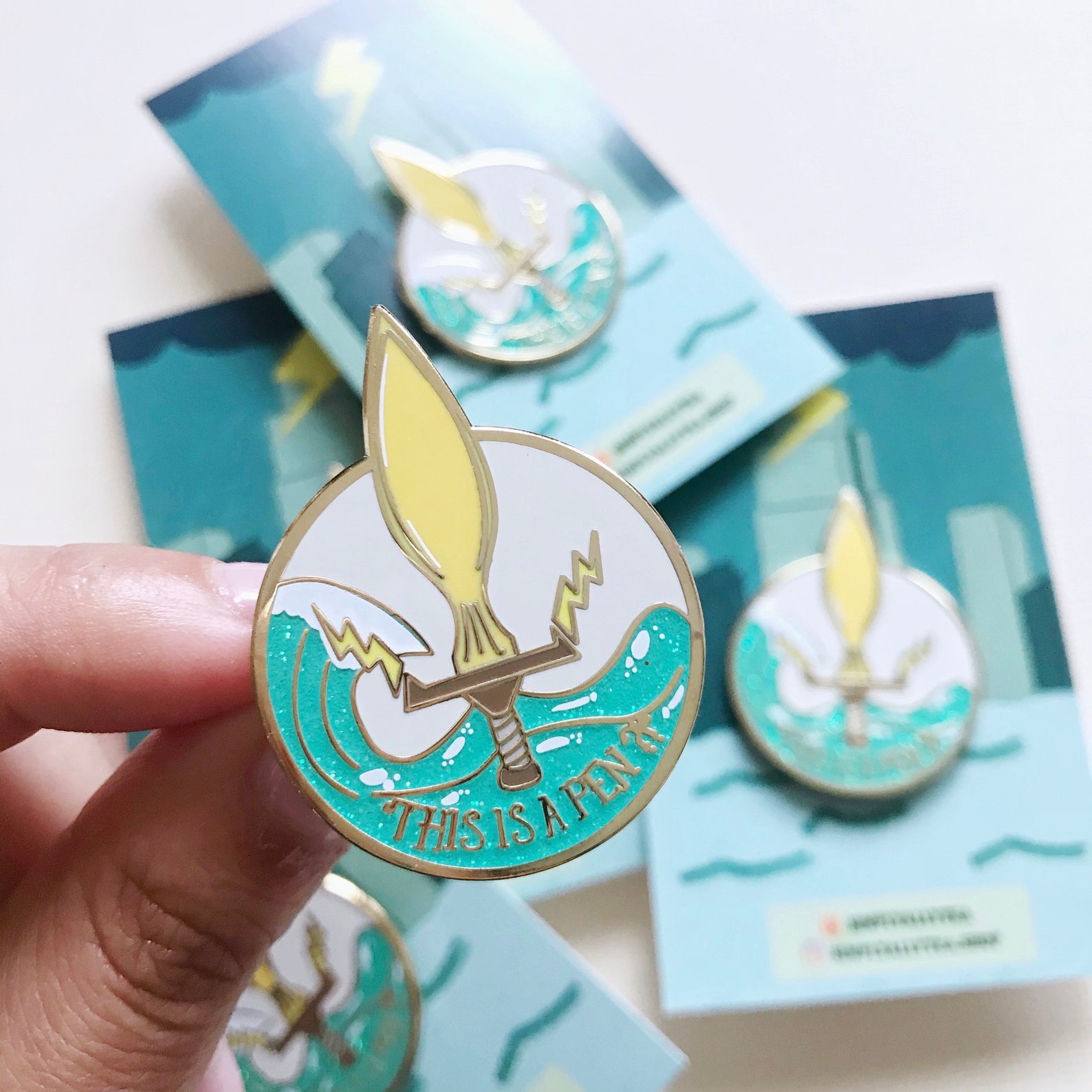 Percy Jackson This is a Pen Enamel Pin | Etsy