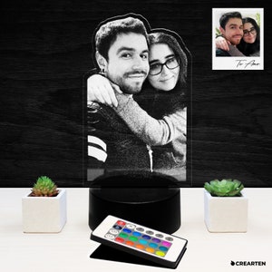 Selfie in Lampe, Selfie-Lampe, Selfie-LED-Lampe, Selfie, Fotolampe, Neonlampe, Fotolicht, RGB-Lampe – verwandeln Sie Ihr Selfie in eine LED-Lampe!