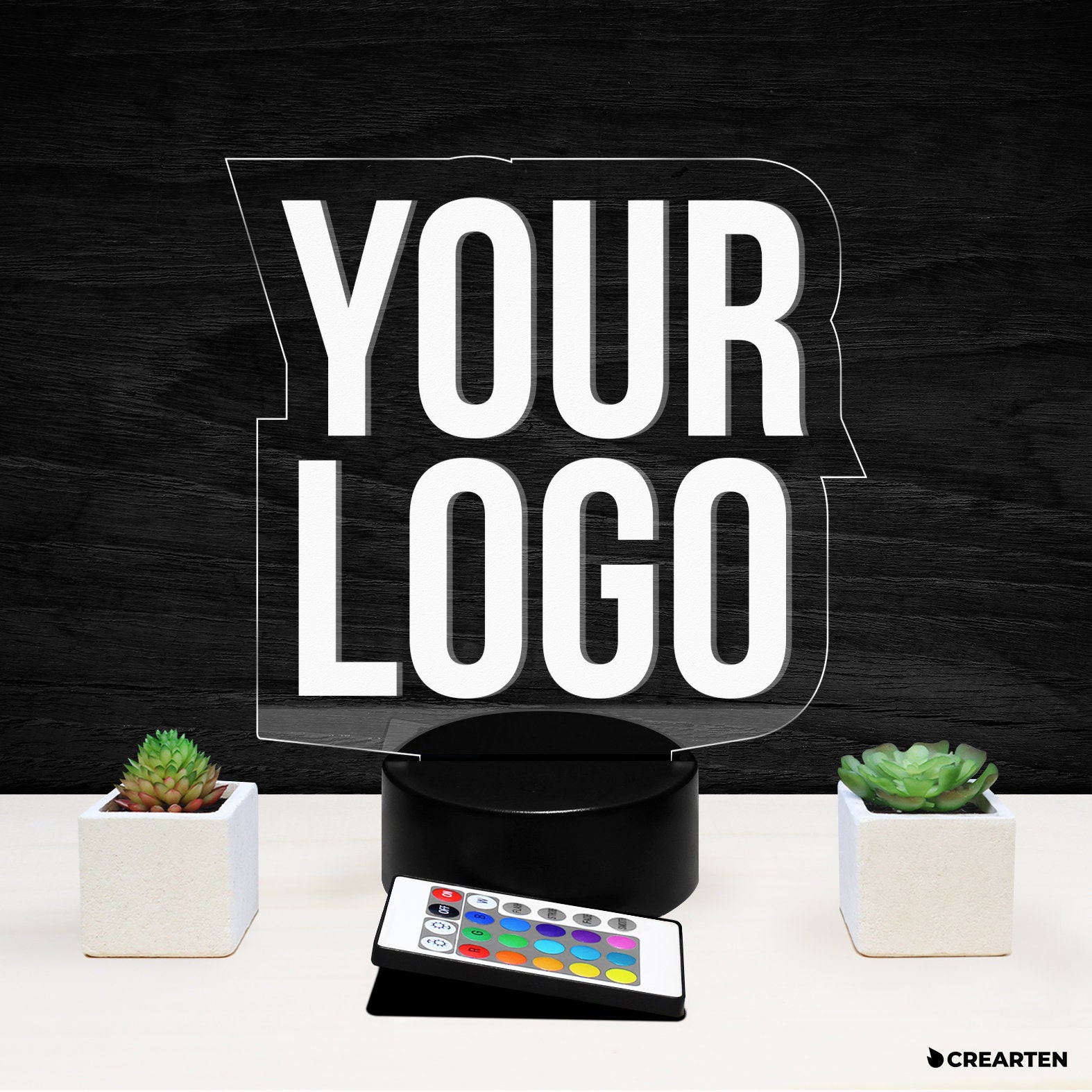 Your Custom Logo Lamp - LED Logo Lamp, Your Logo Lamp, Your Logo Night Lamp, Custom Lamp, Custom Night Lamp, Your Custom Logo LED Lamp