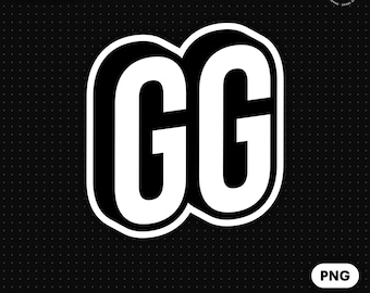 GG Emote – Digital Download PNG Emote for Twitch, YouTube, Kick, Discord Content Creators