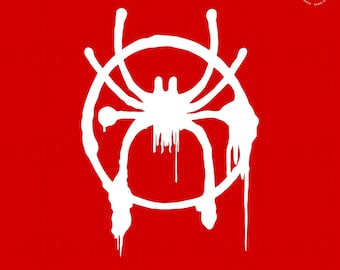 Miles Morales Spider Spray Logo SVG – Spider-Verse SVG, PNG, Digital Download for Cricut & Crafts