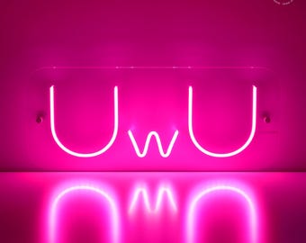 UwU Neon - UwU LED Neon, UwU, LED Neon, Kawaii Neon, UwU Wall Neon, Anime Neon, LED Neon, Otaku Neon, Wall Art Neon, Wall Art, Cute Neon