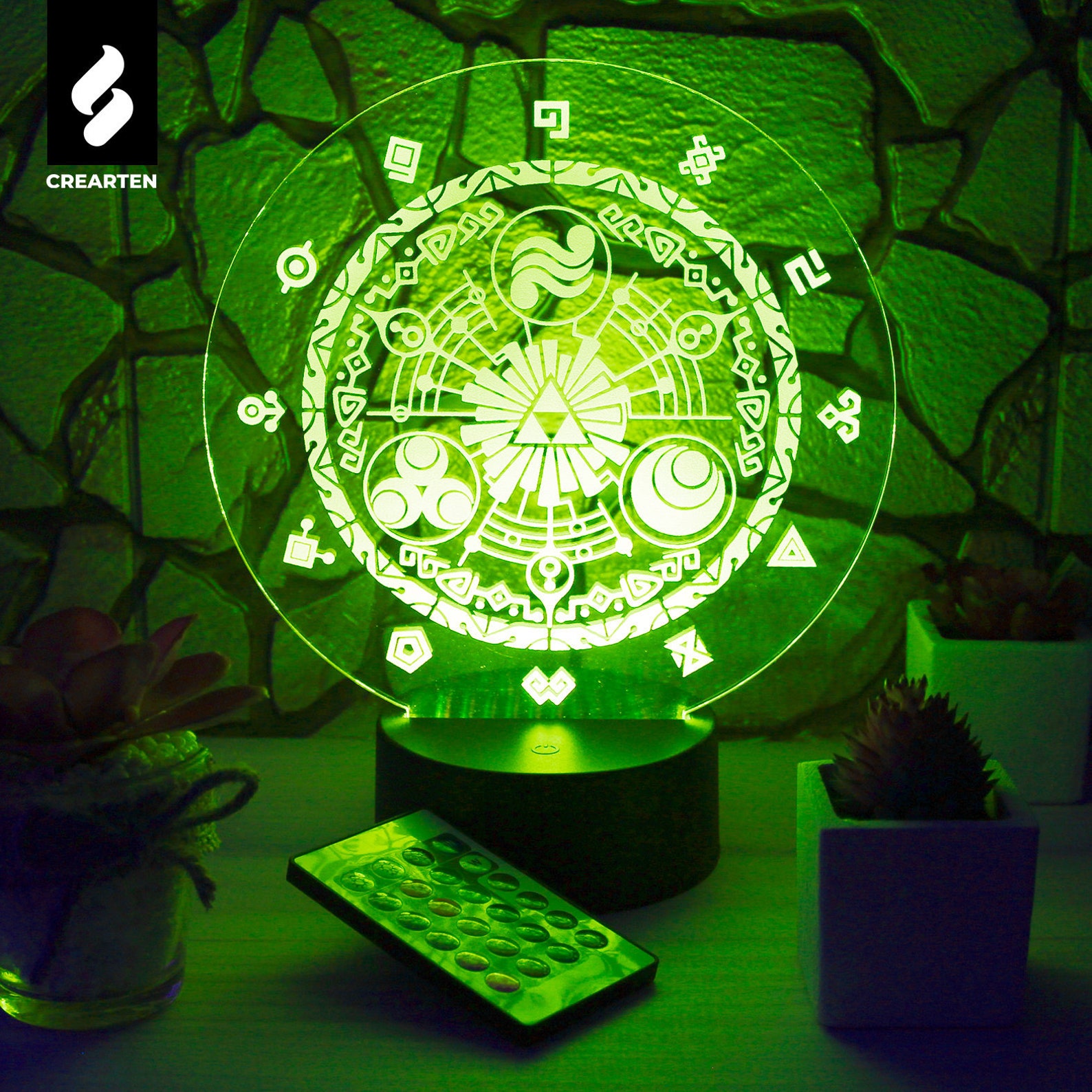 Legend Of Zelda Triforce Lamp Zelda Triforce Lamp - Crest of Hyrule - Giftageek