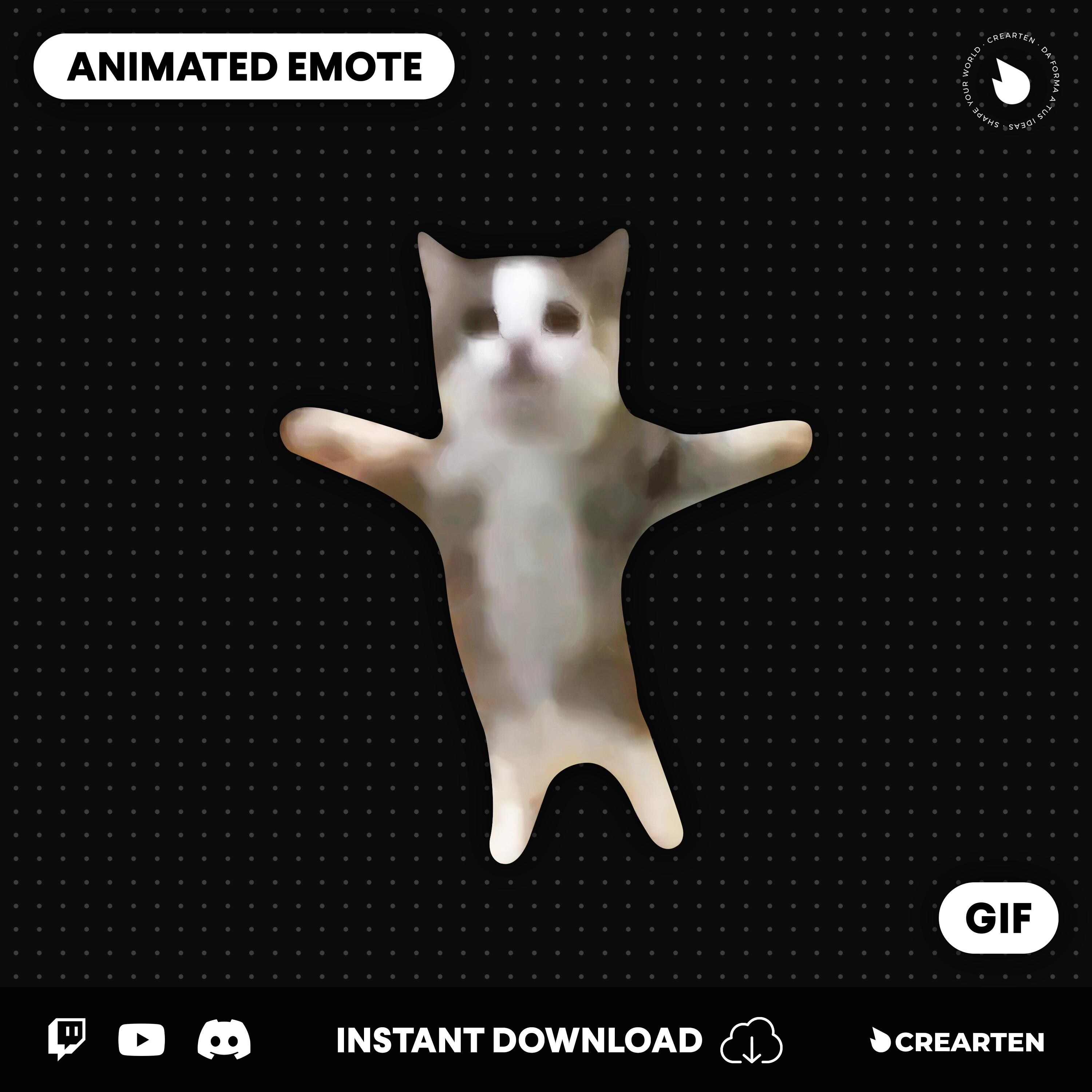 Happy Cat Emote Happy Cat Dance, Happy Meme, Happy Emote, Twitch Emote ...