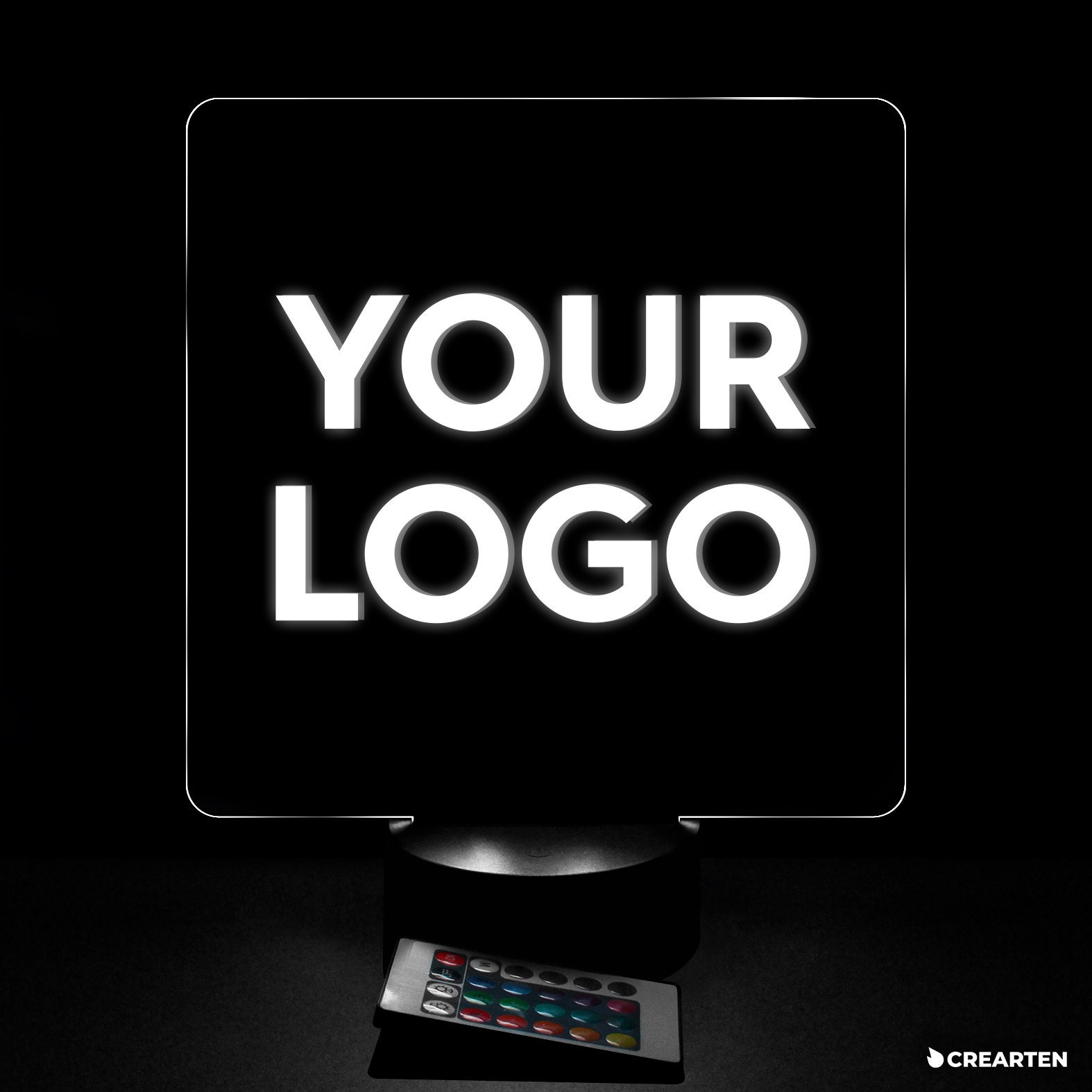 Your Custom Logo Lamp LED Logo Lamp Your Logo Lamp Your Etsy España