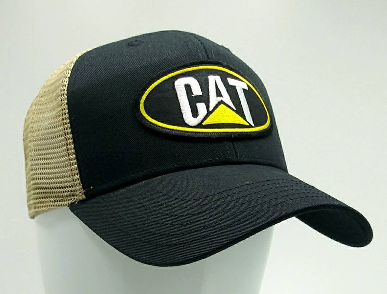 Caterpillar Snapback Trucker Hat Country Ball Cap CAT Heavy Mach Caterpillar Snapback Trucker Hat Country Ball Cap CAT Heavy Mach