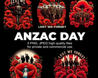 Anzac Day Veterans Remembrance Day Scene Poppy flowers clipart Lest We Forget Memorial Day Anzac sticker Veterans Day Commercial use PNG,