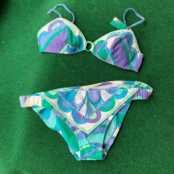 1960s Vintage Emilio Pucci Mod Bikini Swimwear